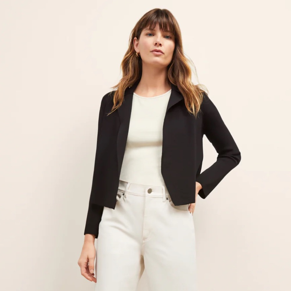 M.M.LaFleur Black Cropped Jardigan XL / 16